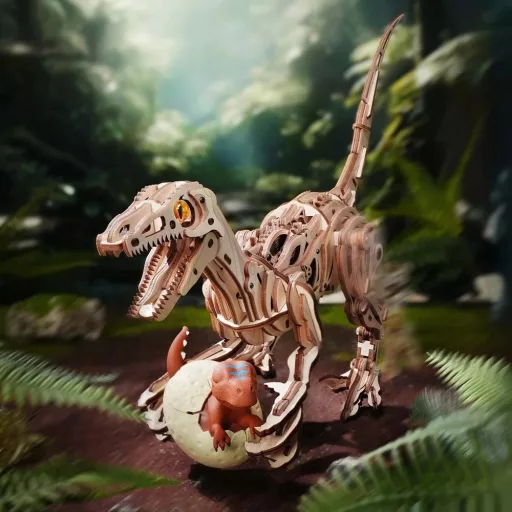 ROKR 3D fa puzzle - Mechanikus velociraptor