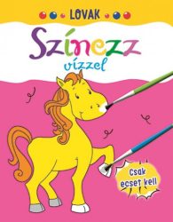 Színezz vízzel - Lovak