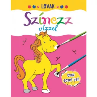 Színezz vízzel - Lovak