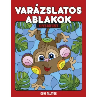 Varázslatos ablakok kifestőfüzet - Cuki állatok