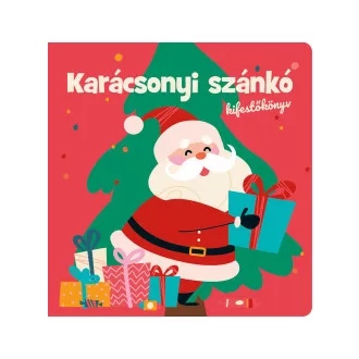 Karácsonyi szánkó kifestőkönyv