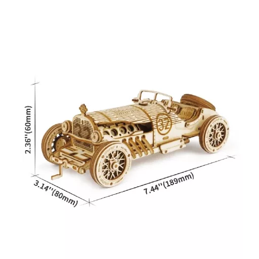 ROKR 3D fa puzzle - Veterán versenyautó
