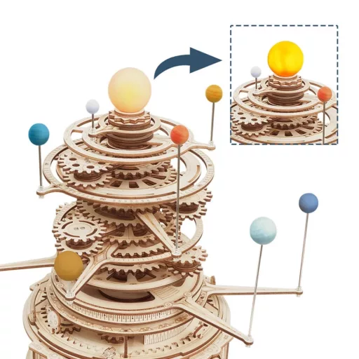 ROKR 3D fa puzzle – Mechanikus planetárium