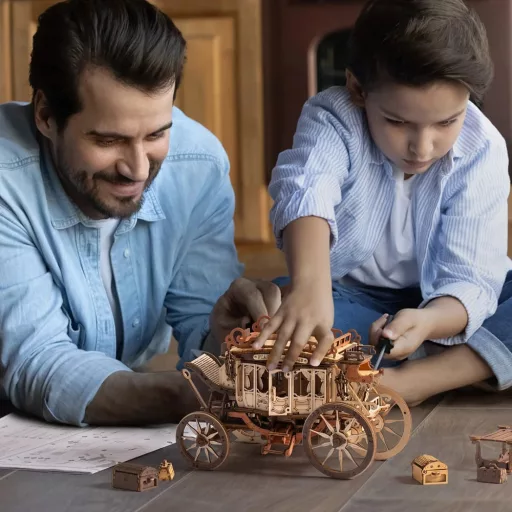 ROKR 3D fa puzzle – Postakocsi zenedoboz