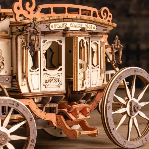 ROKR 3D fa puzzle – Postakocsi zenedoboz