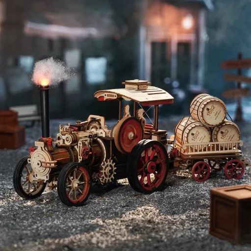 ROKR 3D fa puzzle – Klasszikus gőzgép