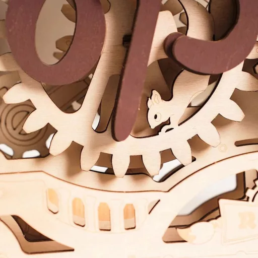 ROKR 3D fa puzzle – Mechanikus nyitva/zárva tábla