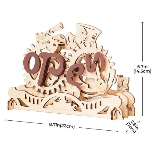 ROKR 3D fa puzzle – Mechanikus nyitva/zárva tábla