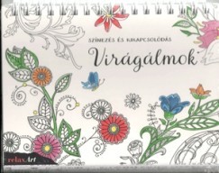 Virágálmok - Színezés és kikapcsolódás