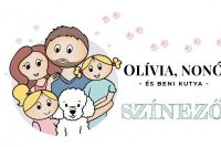 Olívia, Nonó és Beni kutya színező