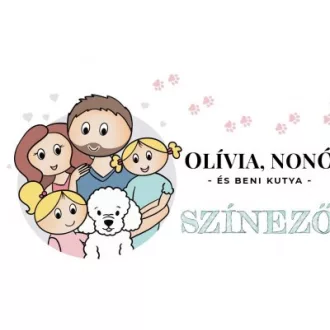 Olívia, Nonó és Beni kutya színező