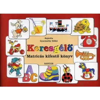 Keresgélő - Matricás kifestő könyv