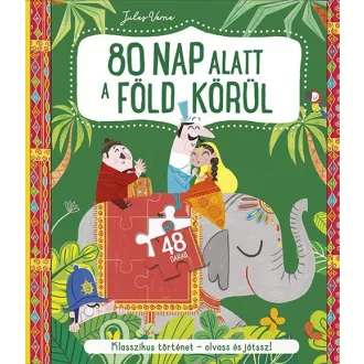 80 nap a Föld körül - könyv + kirakós