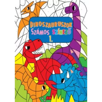 Dinoszauruszok - Számos színező 1.