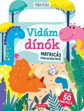 Vidám dínók - Matricás foglalkoztató - Több mint 50 matrica