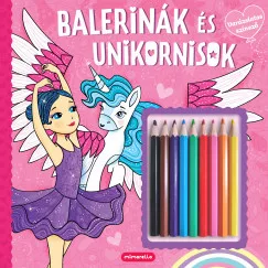Balerinák és unikornisok - Varázslatos színező