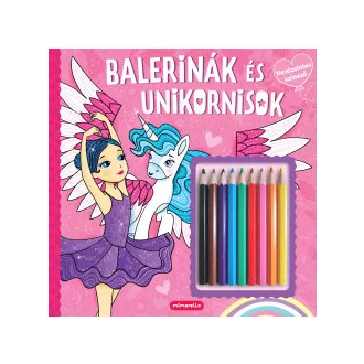 Balerinák és unikornisok - Varázslatos színező