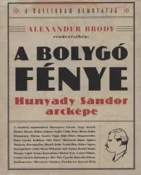 A bolygó fénye - Hunyady Sándor arcképe