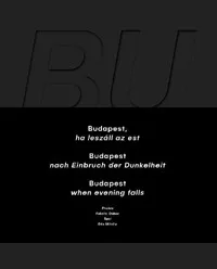 Budapest, ha leszáll az est - Budapest nach Einbruch der Dunkelheit / Budapest when evening falls