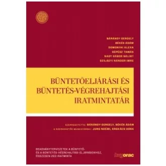   Büntetőeljárási és büntetés-végrehajtási iratmintatár