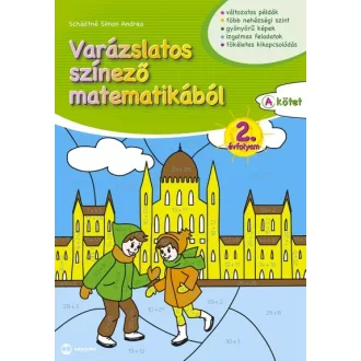 Varázslatos színező matematikából 2. évfolyam A kötet