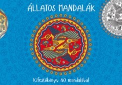 Állatos mandalák - Átdolgozott kiadás - Kifestőkönyv 40 mandalával