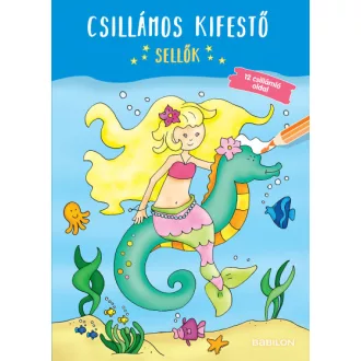 Csillámos kifestő - Sellők