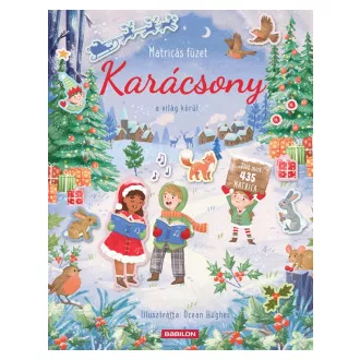 Joli Hannah - Karácsony a világ körül - Matricás füzet - Több mint 435 matricával