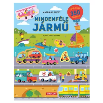 Joli Hannah - Mindenféle jármű - Matricás füzet - Több mint 350 matricával