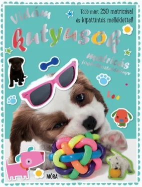 Vidám kutyusok - matricás foglalkoztatókönyv