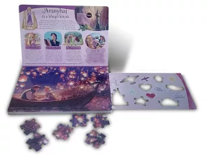 A Hercegnők varázslatos világa (négy kirakós játékkal és egy nagy rajzsablonnal)