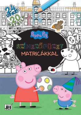 Színezőfüzet matricákkal - Peppa malac