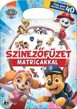 Színezőfüzet matricákkal - Mancs őrjárat - Több mint 40 matricával