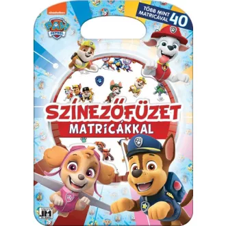   Színezőfüzet matricákkal - Mancs őrjárat - Több mint 40 matricával
