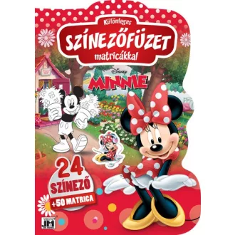 Különleges színezőfüzet matricákkal: Minnie