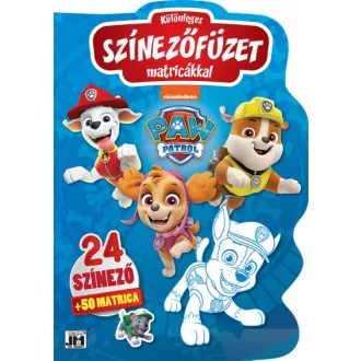 Különleges színezőfüzet matricákkal: Mancs Őrjárat