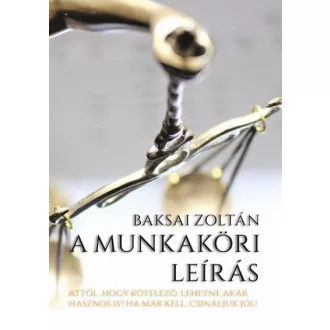 A munkaköri leírás