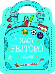 Nagy fejtörő - fiúknak matricákkal