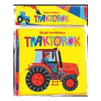 Zörgős textilkönyv - Traktorok