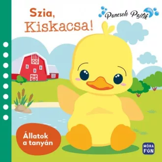   Szia, Kiskacsa! - Állatok a tanyán - Pancsolókönyv 1 darab gumikacsával és 6 darab szivacsfigurával!