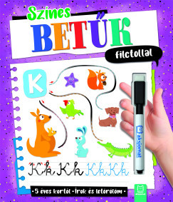 Színes betűk filctollal - Írok és letörlöm - 5 éves kortól