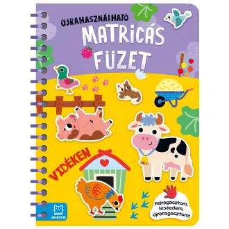Agnieszka Bator - Újrahasználható matricás füzet - Vidéken