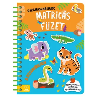 Agnieszka Bator - Újrahasználható matricás füzet - A dzsungelben