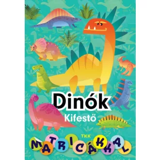 Dinók kifestő matricákkal