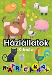 Háziállatok kifestő matricákkal