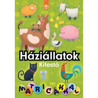Háziállatok kifestő matricákkal