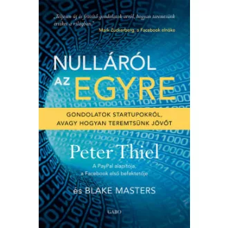 Blake Masters - Peter Thiel - Nulláról az egyre - Gondolatok startupokról, avagy hogyan teremtsünk jövőt