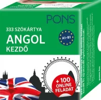   PONS 333 szókártya Angol kezdő + 100 online feladat - Kezdő és újrakezdő nyelvtanulóknak