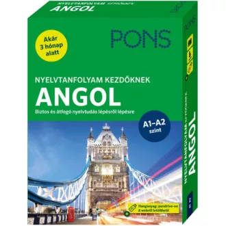   PONS Nyelvtanfolyam kezdőknek - Angol (könyv+pendrive+online)