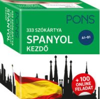 PONS 333 szókártya Spanyol kezdő + 100 online feladat